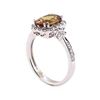 Image 4 : 2.44 ctw Sapphire and Diamond Ring - 18KT White Gold