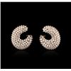 Image 1 : 14KT Rose Gold 6.30 ctw Diamond Earrings