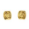 Image 8 : Chanel Gold Vintage Crystal Clip On Earrings