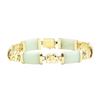 Image 1 : Jade Station Bracelet - 14KT Yellow Gold