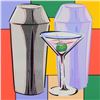 Image 2 : Steve Kaufman (1960-2010), "Martini" Hand Embellished Limited Edition Hand Pulle