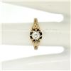 Image 8 : Antique 14kt Yellow and White Gold 0.30 ctw Diamond Solitaire Ring