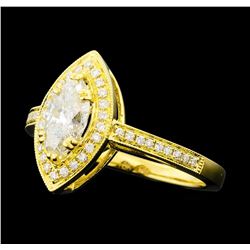 1.20 ctw Diamond Ring - 18KT Yellow Gold