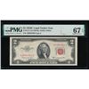 Image 1 : 1953B $2 Legal Tender Note PMG 67EPQ