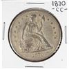 Image 1 : 1870-CC $1 Seated Liberty Silver Dollar Coin