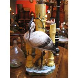 19th Century Majolica Heron #1274150