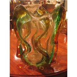 Hand Blown Murano Glass Vase #1274174