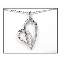 FRENCH DESIGNERS PLATINUM DIAMOND HEART #1274182