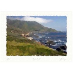 "Rocky coast" Author's lithograph by Livitin #1274214