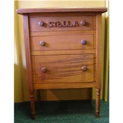 VINTAGE " STELLA"  APPRENTICE SEWING CHEST WITH#1274229