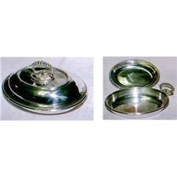 Dual Sheffield silverplated vegetable dish #1274246