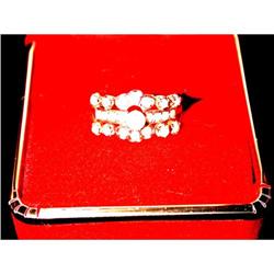 14Kt gold ring w/cultured pearls #1274277