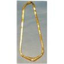 14kt gold diamond necklace. #1274282