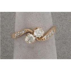 Victorian rose gold  diamond ring #1274448