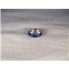 Image 1 : 18K Gold Hidalgo Blue Enamel Textured Band #1274749