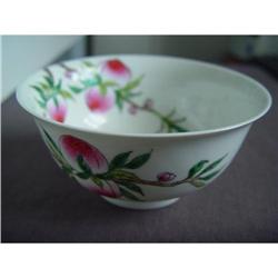 Chinese Famille Rose porcelain peach Bowl #1274979