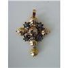 Image 1 : Antique Gold and Diamond Cross- Flemish #1275003