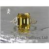 Image 1 : RHJ Rich Canary & White Cubic Zirconium Ring  #1294538