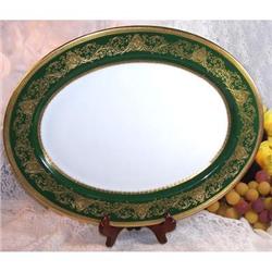 15" Laurel Green Imperial Platter by Aynsley #1322858