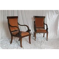 Empire Library Chairs, a pair #1322892