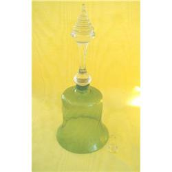 19th CENTURY GREEN GLASS RINGER #1323043