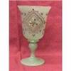 Image 1 : Green Enameled paint Opaline Goblet #1323081