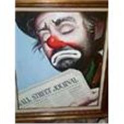 Portrait of Emmett Kelly by Donald Rust  #1323083