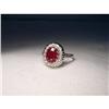 Image 1 : Antique Estate 14K WG 2 CT Ruby Diamond Ring #1323166