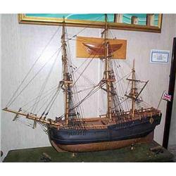 Vintage British Copper Clad  Whaler Ship Model #1323228