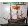 Image 1 : Vintage British Copper Clad  Whaler Ship Model #1323228