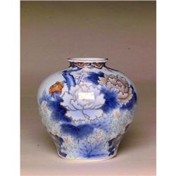 Old Japanese Imari Studio Fukagawa Style Flower#1323321