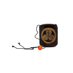 19C Japanese Makie Lacquer Leaf Inro 3 Case #1323324