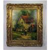 Image 1 : Oil Painting The Old Cottage Henry T. Harvey #1323357