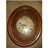 Image 1 : antique French walnut oval clock with porclain!#1323368