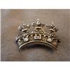 Image 1 : Victorian  Diamond and Silver Gilt Crown Brooch#1323414