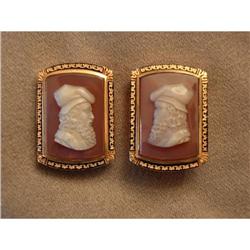 Handsome Hardstone Cameo and Yellow Gold #1323436