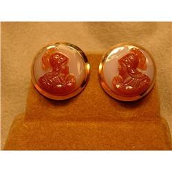 Attractive Victorian Hardstone Cameo Yellow #1323440