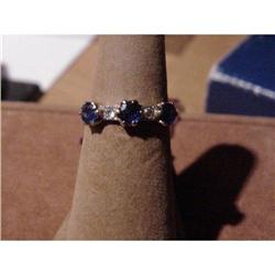  Victorian Sapphire and Diamond Half Hoop Ring #1323562