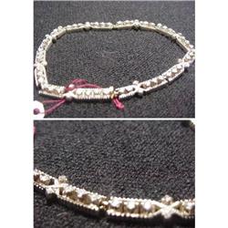 Rose Diamond and Silver Topped Gold Bracelet #1323580