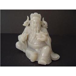 Chinese carved Celadon jade   #1323632