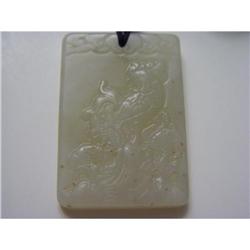 Chinese carved  jade  Pendant #1323635