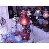 Image 1 : Fenton Art Glass Ruby Gone With The Wind Lamp #1323758