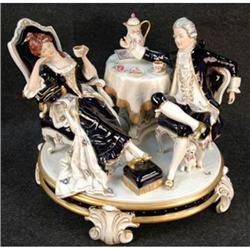 Royal Dux Porcelain Parlor Scene #1323821