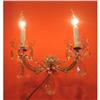 Image 1 : Pair of St. Theresa Italian Crystal Sconces #1351483