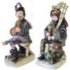 Image 1 : Pair Capodimonte Musician Figurines  #1351632