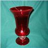 Image 1 : Pairpoint Ruby Vase with Control Bubble #1351971