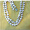 Image 1 : VINTAGE AQUAMARINE &14K & PEARL NECKLACE #1351979