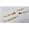 Image 11 : Lot of 2 Eskimo Inuit Walrus Ivory Pen Stands