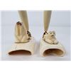 Image 2 : Lot of 2 Eskimo Inuit Walrus Ivory Pen Stands