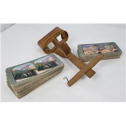 Antique Stereoviewer and Cards